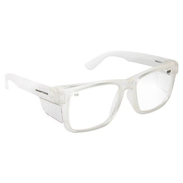 SAFETY GLASSES FRONTSIDE CLEAR LENS - Kiwi Workgear